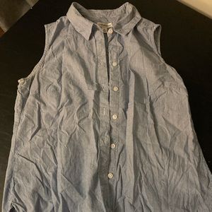 Blue and White Striped Shirt